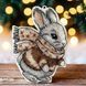 Plastic Cross-Stitch Kit &ndash; "Christmas Ornament &ndash; Little Bunny" FLX-011 FLX-011 photo 1