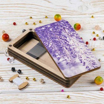 Magnetic Needle Case Large &ndash; &ldquo;Wisteria&rdquo; FLZB(N)-135