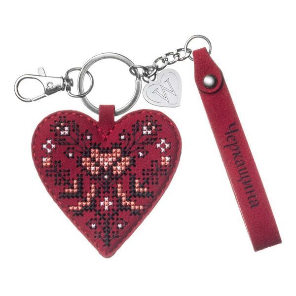 Faux Leather Cross-Stitch Kit &ndash; &ldquo;Bag Charm &ndash; Cherkasy Region&rdquo; FLHL-139
