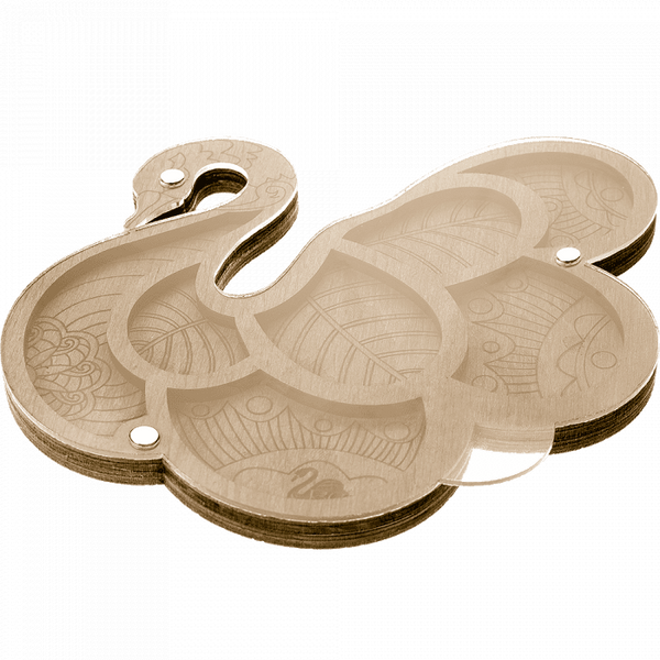 Bead Organizer Box &ndash; &ldquo;Swan&rdquo;, With Clear Lid FLZB-026