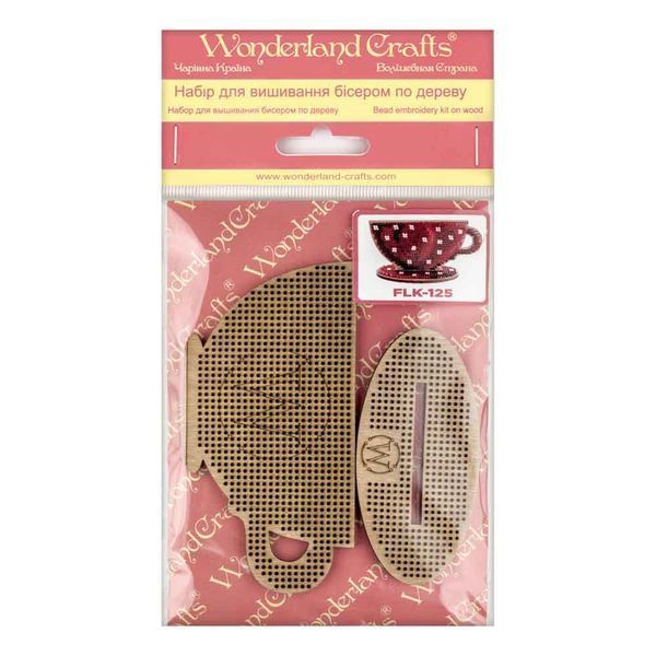 Wooden Bead Embroidery Kit &ndash; &ldquo;Cup&rdquo; FLK-125