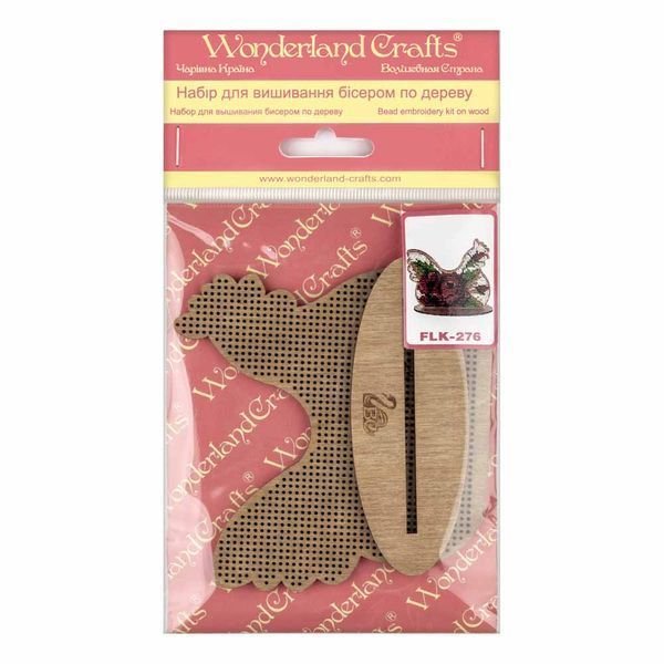 Wooden Bead Embroidery Kit &ndash; &ldquo;Hen&rdquo; FLK-276