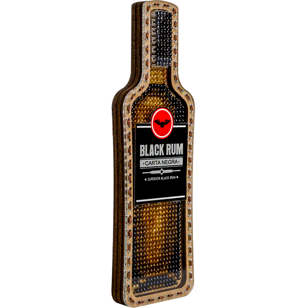 Wooden Bead Embroidery Kit &ndash; &ldquo;Rum Bottle&rdquo; FLK-357