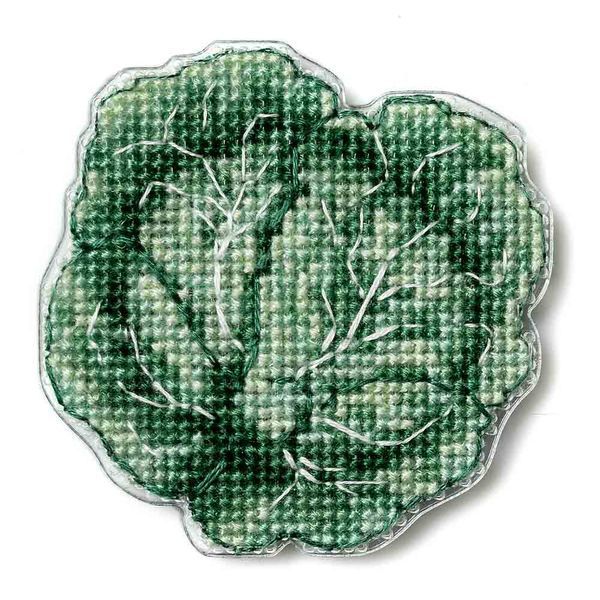 Plastic Cross-Stitch Kit &ndash; "Cabbage" (Double-Sided) FLX-114