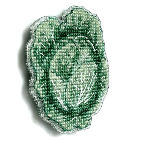 Plastic Cross-Stitch Kit &ndash; "Cabbage" (Double-Sided) FLX-114