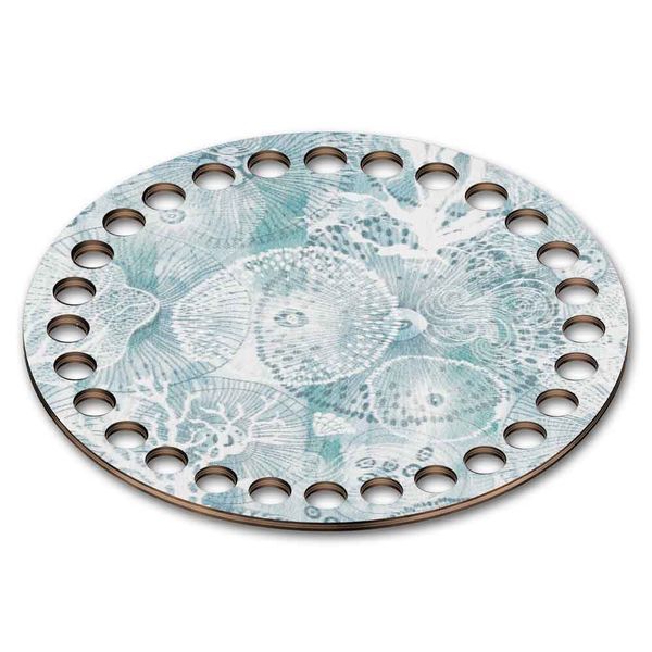 Floss Organizer &ndash; &ldquo;Sea Ornaments, Round&rdquo; FLZ(P)-093