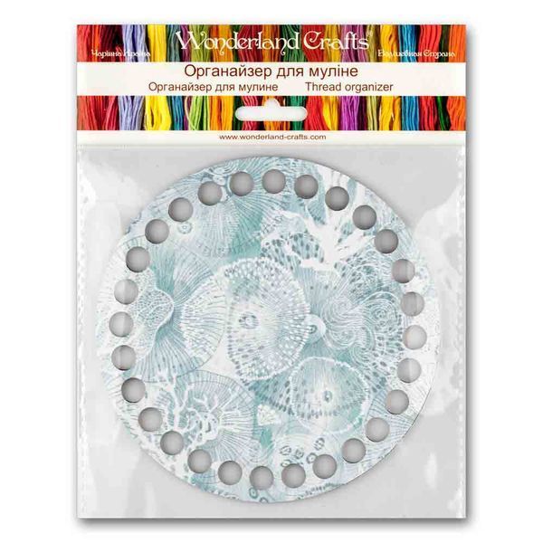 Floss Organizer &ndash; &ldquo;Sea Ornaments, Round&rdquo; FLZ(P)-093