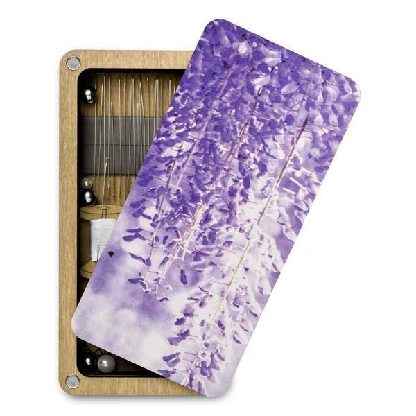 Magnetic Needle Case Large &ndash; &ldquo;Wisteria&rdquo; FLZB(N)-135