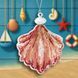 Plastic Cross-Stitch Kit &ndash; &ldquo;Christmas Ornament &ndash; Coral Shell&rdquo; (Double-Sided) FLX-148 FLX-148 photo 1