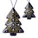 Faux Leather Bead Embroidery Kit &ndash; &ldquo;Winter Symphony Christmas Ornaments&rdquo; (6 pcs, Double-Sided) FLBB-123 Blue FLBB-123 photo 4