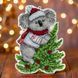 Plastic Cross-Stitch Kit &ndash; "Christmas Ornament &ndash; Koala On Tree" FLX-012 FLX-012 photo 1