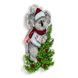 Plastic Cross-Stitch Kit &ndash; "Christmas Ornament &ndash; Koala On Tree" FLX-012 FLX-012 photo 4