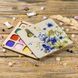 Bead Organizer With Wooden Lid &ndash; &ldquo;Wildflowers & Butterflies, Square&rdquo; FLZB-231 FLZB-231 photo 1