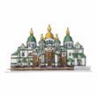 Plastic Cross-Stitch Kit &ndash; &ldquo;Saint Sophia Cathedral, Kyiv&rdquo; FLX-152 FLX-152 photo 5