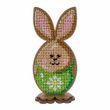 Wooden Bead Embroidery Kit &ndash; &ldquo;Bunny Egg &ndash; With Daisy&rdquo; FLK-327 FLK-327 photo 4