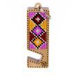 Wooden Bead Embroidery Kit &ndash; &ldquo;Phone Stand &ndash; Pink and Yellow Ornament&rdquo; FLK-492 FLK-492 photo 8