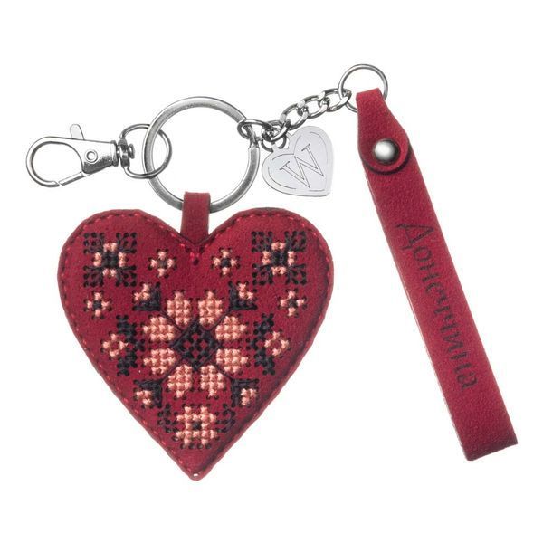 Faux Leather Cross-Stitch Kit &ndash; &ldquo;Bag Charm &ndash; Donetsk Region&rdquo; FLHL-140