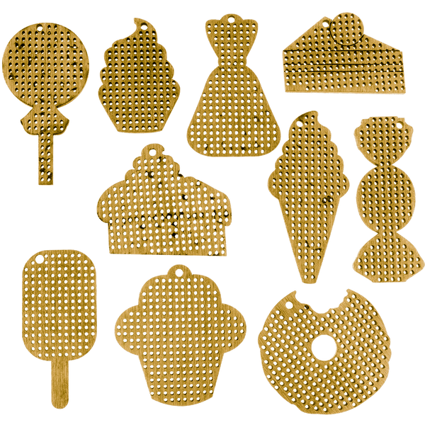Wooden Embroidery Blanks Set &ndash; &ldquo;Sweet World&rdquo; FLSW-003