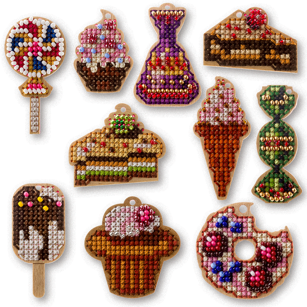 Wooden Embroidery Blanks Set &ndash; &ldquo;Sweet World&rdquo; FLSW-003