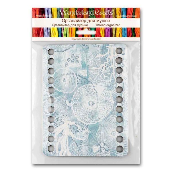 Floss Organizer &ndash; &ldquo;Sea Ornaments, Rectangular&rdquo; FLZ(P)-094