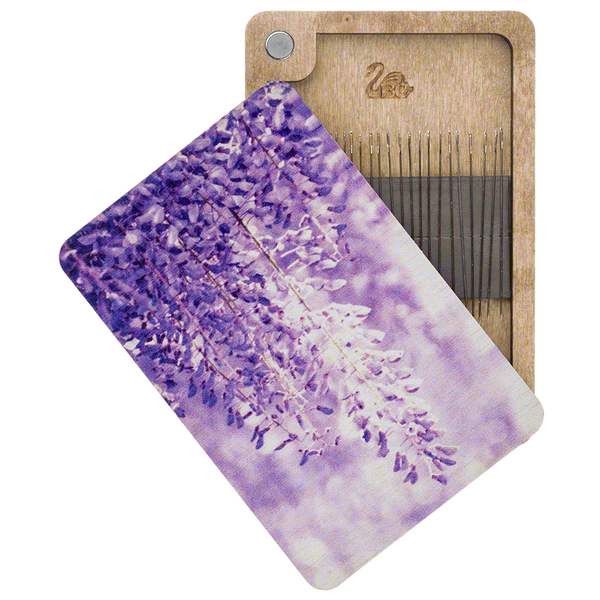 Magnetic Needle Case Rectangular &ndash; &ldquo;Wisteria&rdquo; FLZB(N)-087