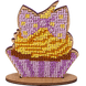Wooden Bead Embroidery Kit &ndash; &ldquo;Cupcake With Bow&rdquo; FLK-026 FLK-026 photo 1