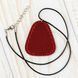 Faux Leather Embroidery Blank &ndash; &ldquo;Pendant&rdquo; FLBE(BB)-060 Red FLBE(BB)-060 photo 1