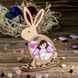 Bead Embroidery Kit (Plastic Base) &ndash; &ldquo;Tender Bunny&rdquo; (Double-Sided) FLPL-085 FLPL-085 photo 1