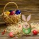 Wooden Bead Embroidery Kit &ndash; &ldquo;Bunny Egg &ndash; With Daisy&rdquo; FLK-327 FLK-327 photo 1