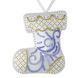 Faux Leather Bead Embroidery Kit &ndash; &ldquo;Boot Christmas Ornament&rdquo; (Double-Sided) FLBB-137 White FLBB-137 photo 5