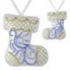 Faux Leather Bead Embroidery Kit &ndash; &ldquo;Boot Christmas Ornament&rdquo; (Double-Sided) FLBB-137 White FLBB-137 photo 2