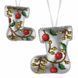 Faux Leather Bead Embroidery Kit &ndash; &ldquo;Silver Night Christmas Ornaments&rdquo; (6 pcs, Double-Sided) FLBB-124 Silver FLBB-124 photo 7