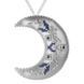 Faux Leather Cross-Stitch Kit &ndash; &ldquo;Crescent Moon Christmas Ornament&rdquo; (Double-Sided) FLHL-079 Silver FLHL-079 photo 5