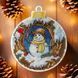 Plastic Cross-Stitch Kit &ndash; "Christmas Ornament &ndash; Snowman In Hat" FLX-013 FLX-013 photo 1