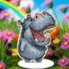 Plastic Cross-Stitch Kit &ndash; "Hippo" FLX-026 FLX-026 photo 1