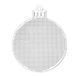 Plastic Embroidery Blank &ndash; &ldquo;Christmas Tree Ball&rdquo; FLBE(PL)-002 FLBE(PL)-002 photo 2