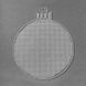 Plastic Embroidery Blank &ndash; &ldquo;Christmas Tree Ball&rdquo; FLBE(PL)-002 FLBE(PL)-002 photo 1