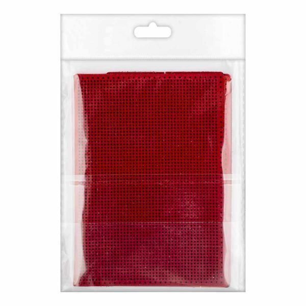 Faux Leather Embroidery Blank &ndash; &ldquo;Passport Cover&rdquo; FLBE(BB)-061 Red