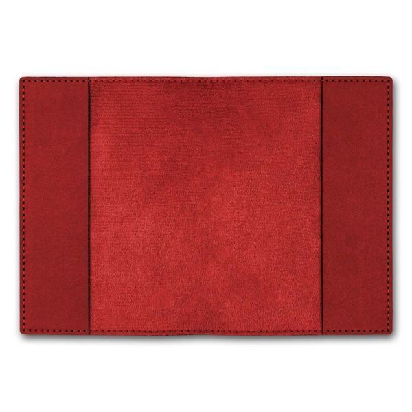 Faux Leather Embroidery Blank &ndash; &ldquo;Passport Cover&rdquo; FLBE(BB)-061 Red