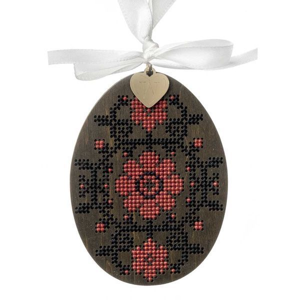 Wooden Cross-Stitch Kit &ndash; &ldquo;Easter Egg&rdquo; FLW-099