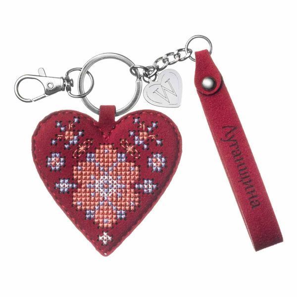 Faux Leather Cross-Stitch Kit &ndash; &ldquo;Bag Charm &ndash; Luhansk Region&rdquo; FLHL-141