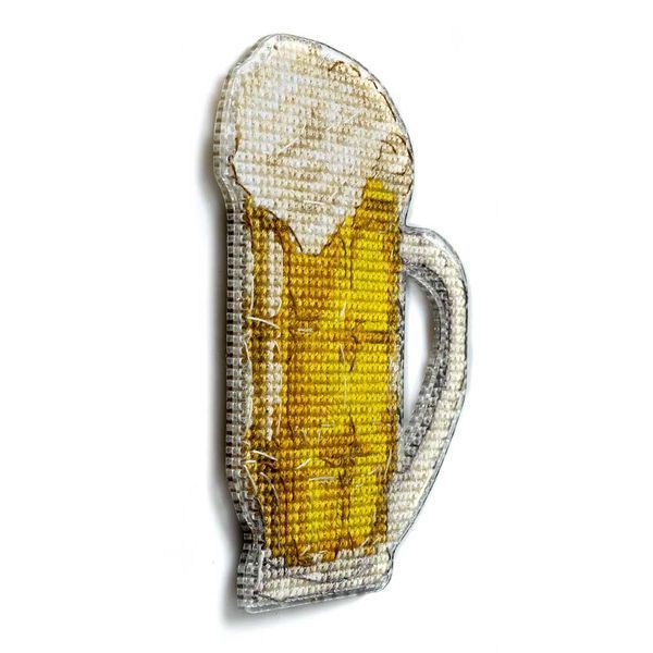 Plastic Cross-Stitch Kit &ndash; "Beer" (Double-Sided) FLX-083