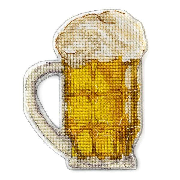 Plastic Cross-Stitch Kit &ndash; "Beer" (Double-Sided) FLX-083