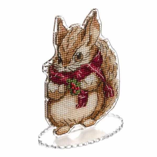 Plastic Cross-Stitch Kit &ndash; "Squirrel" FLX-014