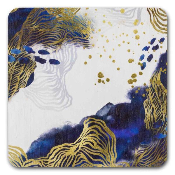 Bead Organizer With Wooden Lid &ndash; &ldquo;Starry Night, Square&rdquo; FLZB-233