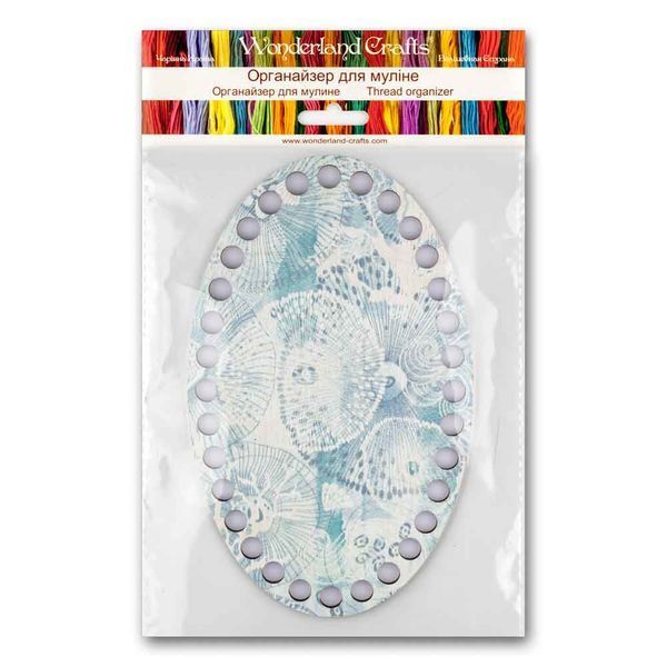 Floss Organizer &ndash; &ldquo;Sea Ornaments, Oval&rdquo; FLZ(P)-095