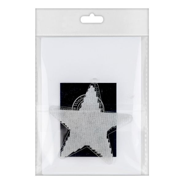 Plastic Embroidery Blank &ndash; &ldquo;Star&rdquo; FLBE(PL)-003