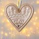 Faux Leather Bead Embroidery Kit &ndash; &ldquo;Heart Christmas Ornament&rdquo; (Double-Sided) FLBB-125 Pink FLBB-125 photo 1