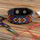 Faux Leather Cross-Stitch Kit &ndash; &ldquo;Bracelet&rdquo; (2.2 &times; 22 cm) FLHL-037 Black FLHL-037 photo 1