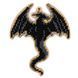 Wooden Bead Embroidery Kit &ndash; &ldquo;Christmas Ornament &ndash; Dark Dragon&rdquo; FLK-504 FLK-504 photo 3